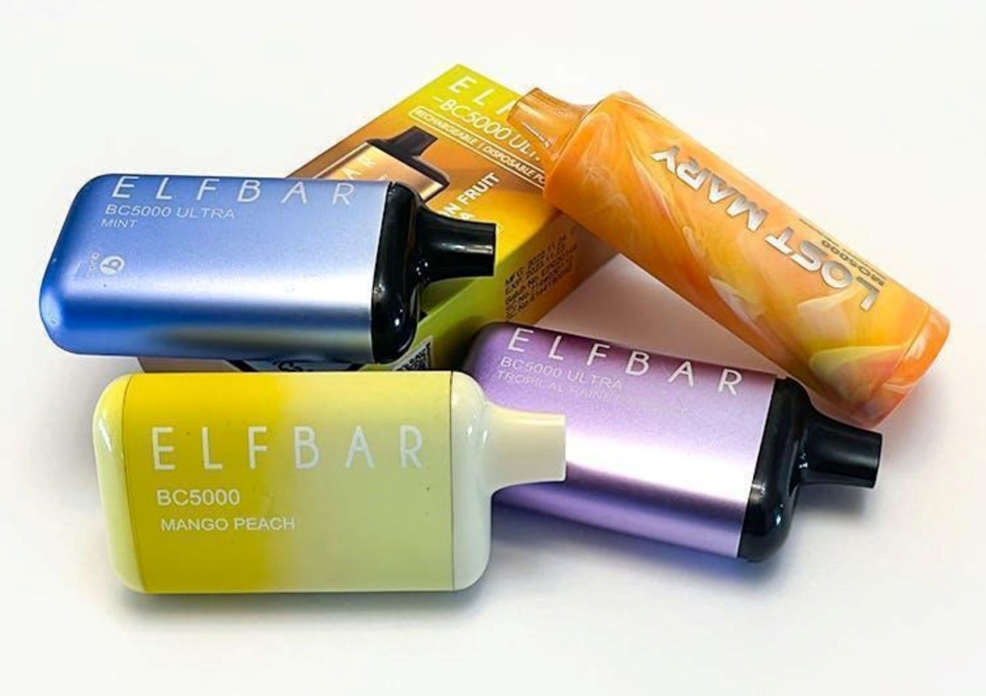 A group of bottles of makeup 