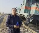 خارج شدن قطار از ریل در ایستگاه هشتگرد