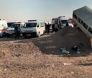 ۱۲ مصدوم در حادثه سقوط مینی‌بوس دانش‌آموزان از بالای پل