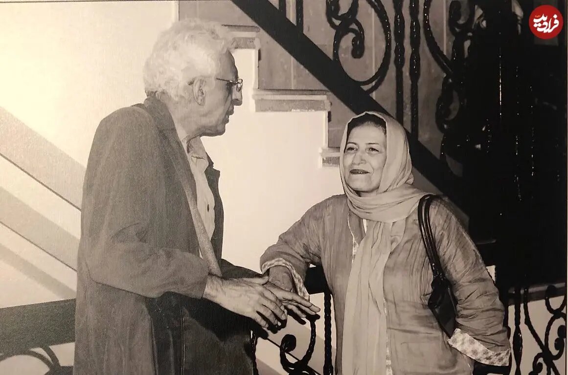 احترام برومند در ۶۵ سالگی در کنار کیومرث پوراحمد؛ سال ۱۳۹۱/ عکس احترام برومند در ۶۵ سالگی در کنار کیومرث پوراحمد؛ سال ۱۳۹۱/ عکس