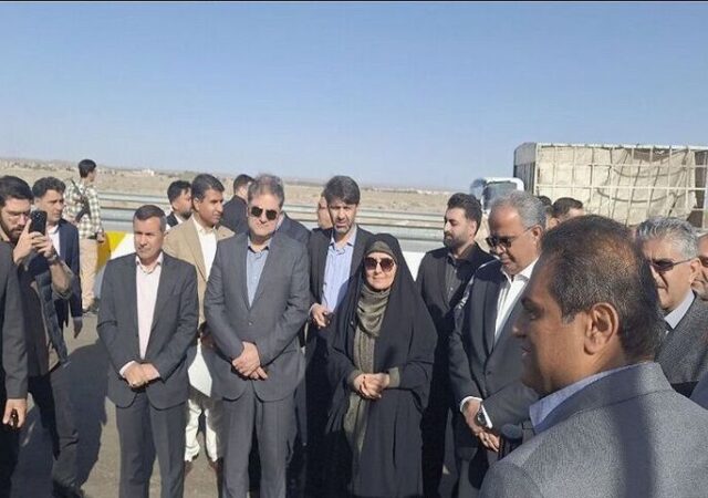 بازدید وزیر راه و شهرسازی از پروژه کریدور شرق به غرب سیستان و بلوچستان
