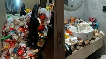 تصاویری عجیب از اتاق یک گیمر چینی در هتل + عکس