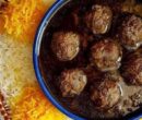 طرز تهیه خورش فسنجان مجلسی با گوشت قلقلی