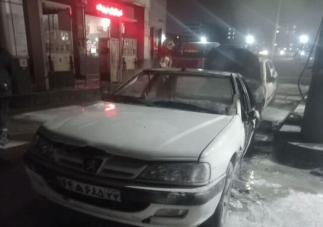 علت آتش‌سوزی پمپ بنزین دولت‌آباد مشخص شد+ تصاویر دوربین‌های مدار بسته