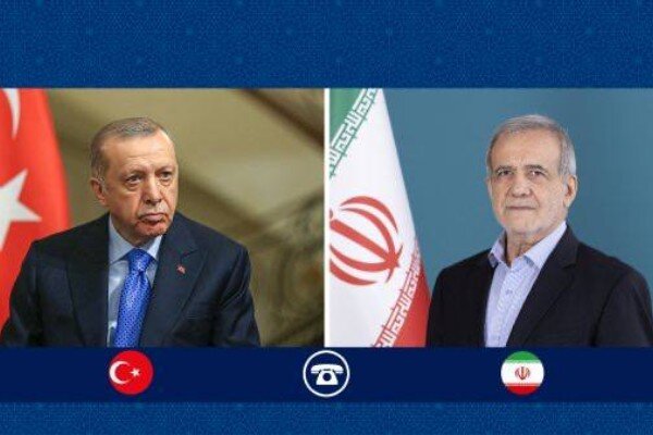 گفتگوی تلفنی پزشکیان و اردوغان حول مسائل منطقه