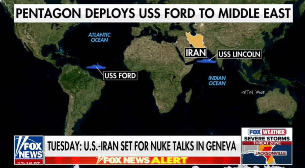 تصویری جدید از موقعیت ناو جرالد فورد در راه ایران / تجهیزات آمریکا زودتر به مقصد می‌رسد!