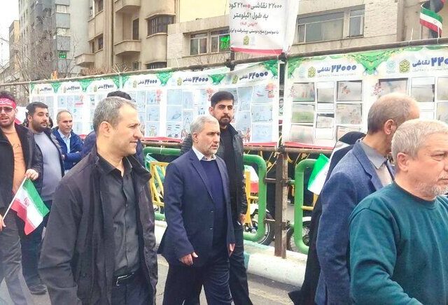 حضور اسماعیلی در راهپیمایی مردم پایتخت