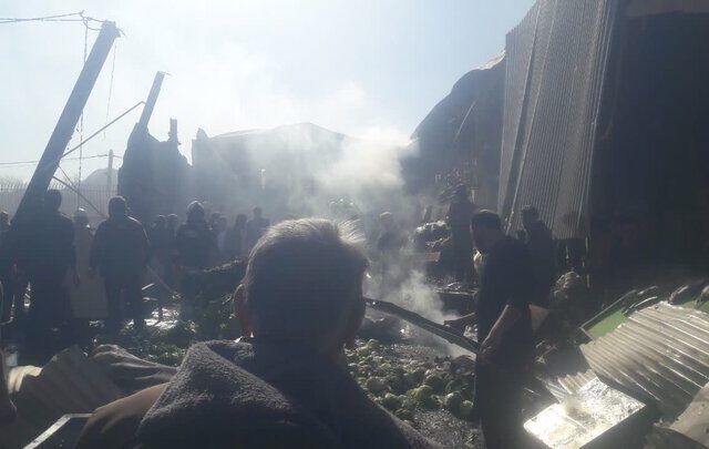 سقوط بالگرد در میدان تره‌بار درچه؛ ۴ نفر جان باختند+ اسامی