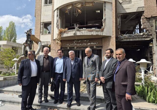 بازدید معاون وزیر علوم از بخش‌های آسیب‌دیده دانشگاه شهیدبهشتی