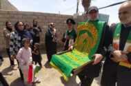 ورود کاروان «زیر سایه خورشید» حامل پرچم مبارک رضوی به شهرستان زهک