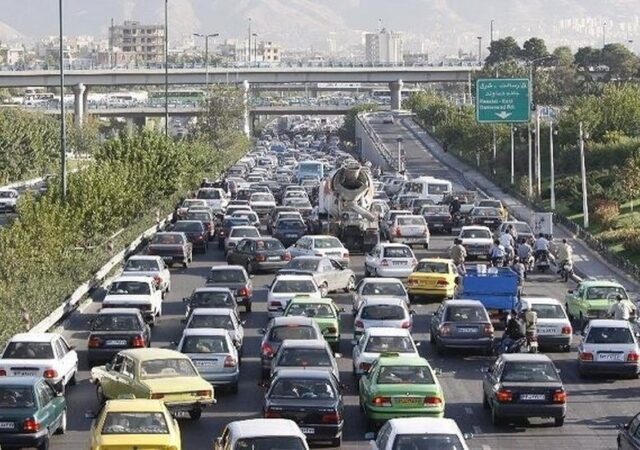 وضعیت تردد معابر و بزرگراه های تهران اعلام شد
