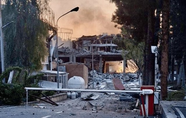 ۱۶۰۰ متر مربع از فضای انستیتو پاستور در جنگ اخیر تخریب شد