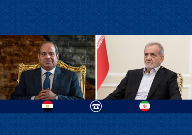 تأکید روسای جمهور ایران و مصر بر راهکارهای دیپلماتیک حل و فصل مسائل