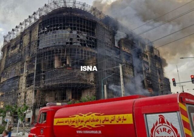 تعداد مصدومان و کشته شدگان حریق یک پاساژ در تهران اعلام شد