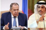 تماس تلفنی وزیر خارجه قطر با لاوروف درمورد وضعیت تنگه هرمز