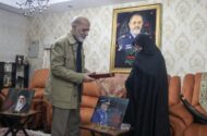 دیدار فرمانده قرارگاه‌خاتم با خانواده شهیدان نصیرزاده و دره‌باغی