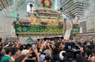 پیکر آیت‌الله العظمی محمد اسحاق فیاض در کاظمین و کربلا تشییع شد