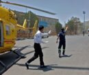 انتقال هوایی مادر باردار و بیمار قلبی در مراسم تشییع