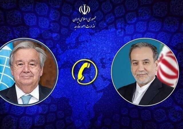 جزئیات تماس تلفنی دبیرکل سازمان ملل متحد با وزیر امور خارجه کشورمان