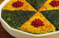 طرز تهیه کوکو سبزی و سیب زمینی دو رنگ برای ۶ نفر + آموزش تصویری
