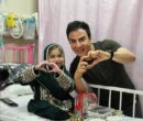 عمو پورنگ در مرکز طبی کودکان+ عکس