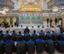 غبار روبی حرم امام حسین (ع) در آستانه ولادت پیامبر (ص)