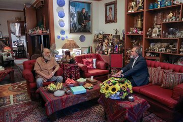رائد فریدزاده به دیدار داریوش ارجمند رفت / عکس