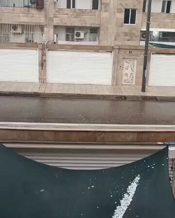 بارش تگرگ در اندیمشک و دزفول